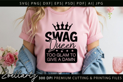 QUEEN Funny Quote SVG for Cricut Sarcastic T-shirt Mug Tote Product Image 3