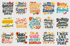Funny Sassy Quote clipart printable sublimation bundle png Product Image 4