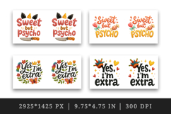 Funny Sassy Quote mug wrap printable sublimation design Product Image 2