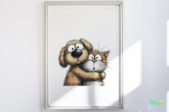 Funny Scary Dog And Cat Clipart Bundle Product Image 5