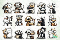 Funny Scary Dog And Cat Clipart Bundle Product Image 2