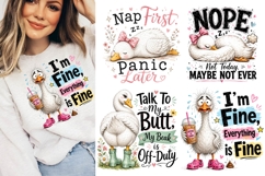 Funny Silly Goose Butt PNG Sublimation, Sarcastic Quotes Product Image 1