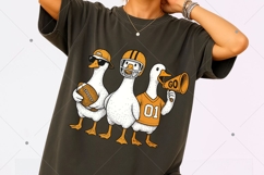 Funny Silly Goose Football Png, Fall Football Game Day Goose Product Image 5