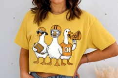 Funny Silly Goose Football Png, Fall Football Game Day Goose Product Image 6