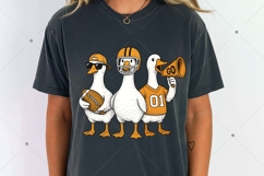 Funny Silly Goose Football Png, Fall Football Game Day Goose Product Image 7
