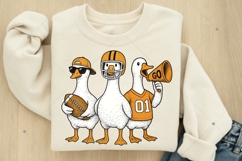 Funny Silly Goose Football Png, Fall Football Game Day Goose Product Image 8