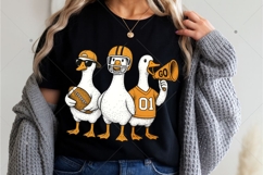 Funny Silly Goose Football Png, Fall Football Game Day Goose Product Image 9