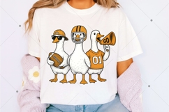 Funny Silly Goose Football Png, Fall Football Game Day Goose Product Image 3