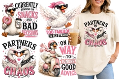 Funny Silly Goose PNG Sublimation, Sarcastic Quotes Product Image 1