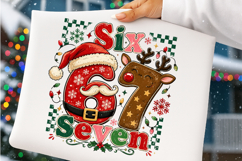 Funny Six Seven Santa Christmas Png Product Image 3