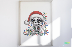 Funny Skeleton Christmas Clipart Product Image 5
