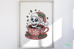 Funny Skeleton Christmas Clipart Product Image 5