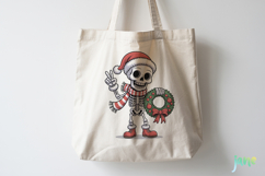 Funny Skeleton Christmas Clipart Product Image 4