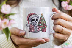 Funny Skeleton Christmas Clipart Product Image 3