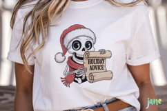 Funny Skeleton Christmas Clipart Product Image 2