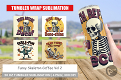 Tumbler Halloween Skeleton Coffee Product Image 1