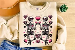 Skeleton Valentine PNG, Valentine's Day Funny Skeleton PNG Product Image 3