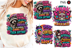 Funny Skeletons Sarcastic Adult humor Retro PNG Sublimation Product Image 1