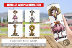 Funny Skinny Safari Summer Tumbler Product Image 1
