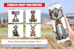 Funny Skinny Safari Summer Tumbler Product Image 1