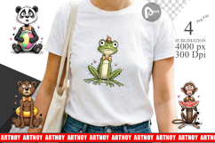 Funny Skinny Summer Animal Sublimation Product Image 1