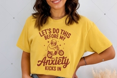 Funny Sloth Motorcycle SVG, Anxiety Mental Health Design Product Image 6
