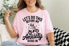 Funny Sloth Motorcycle SVG, Anxiety Mental Health Design Product Image 8