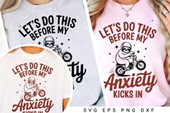 Funny Sloth Motorcycle SVG, Anxiety Mental Health Design Product Image 2