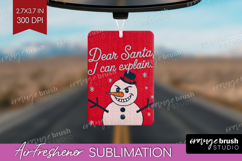 Funny Snowman Xmas Air Freshener PNG Christmas PNG Product Image 1