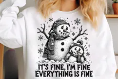 Funny Snowman Christmas PNG Product Image 5