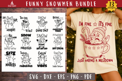 Funny Snowman Christmas SVG Bundle