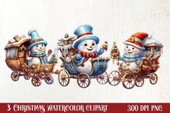 Funny Snowman Sublimation Clipart, Christmas PNG Product Image 1