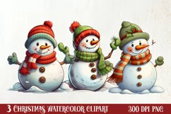 Funny Snowman Sublimation Clipart, Christmas PNG Product Image 1