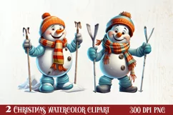 Funny Snowman Sublimation Clipart, Christmas PNG Product Image 1