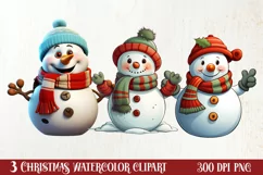 Funny Snowman Sublimation Clipart, Christmas PNG Product Image 1