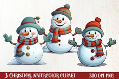 Funny Snowman Sublimation Clipart, Christmas PNG Product Image 1