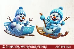 Funny Snowman Sublimation Clipart, Christmas PNG Product Image 1