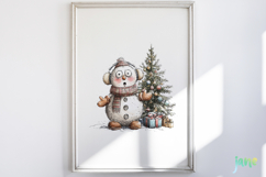 Funny Snowman Clipart Product Image 3