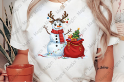 Funny snowman png, Christmas snowman Product Image 2
