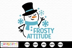 Funny Snowman SVG design