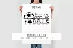 Things I Do In My Spare Time SVG, Soccer Svg Cut File Product Image 3