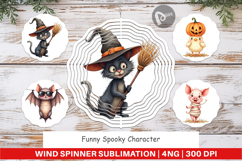 Wind Spinner Funny Spooky Faces Product Image 1