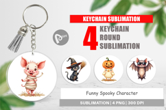Keychain Funny Spooky Faces Product Image 1