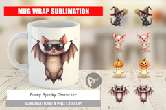 Mug Wrap Funny Spooky Faces Product Image 1