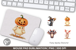 Mouse Pad Funny Spooky Faces Product Image 1