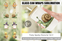 Glass Can Funny Spooky Faces Product Image 1