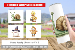 Tumbler Funny Spooky Faces Product Image 1