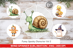 Wind Spinner Funny Spooky Faces Product Image 1