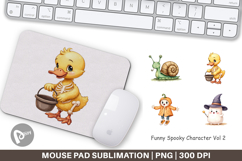 Mouse Pad Funny Spooky Faces Product Image 1