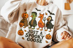 Just a Spooky Goose PNG, Halloween Goose PNG, Spooky Season Product Image 2